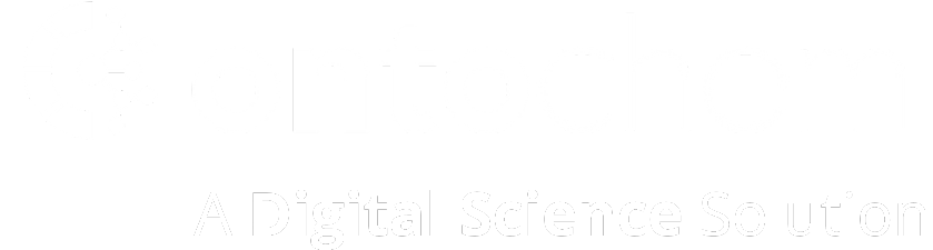 Ontochem white logo with strapline